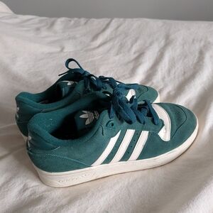 Adidas green and White Sneakers